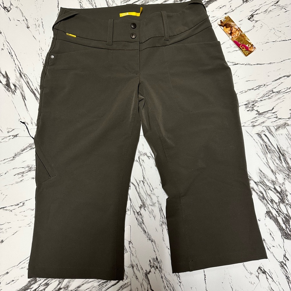 Lole Explore Capri Pants- Dark Olive- Women’s Size 6